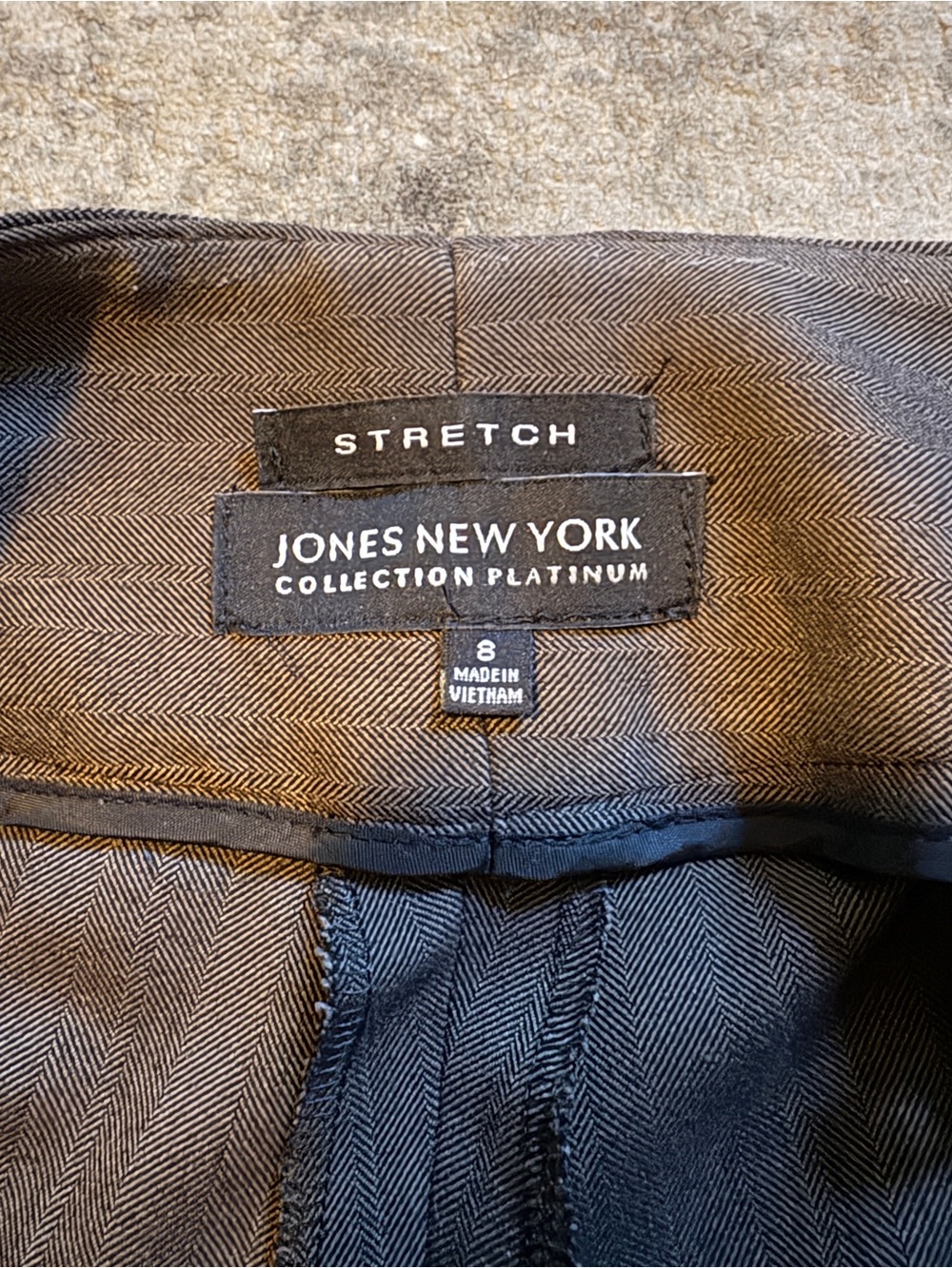 Jones New York Dress Pants in Dark Brown - Picture 2 of 4